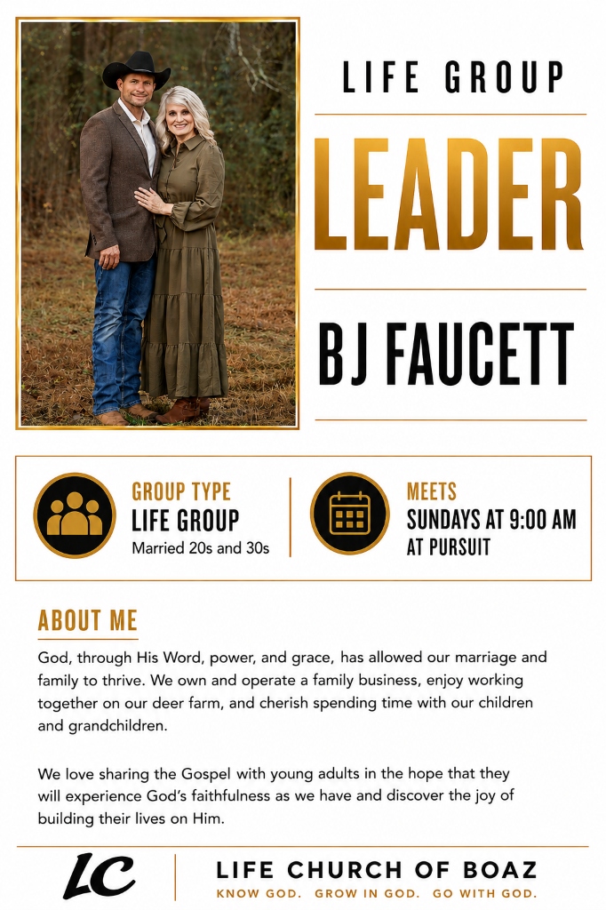 BJ Faucett - Married 20s and 30s