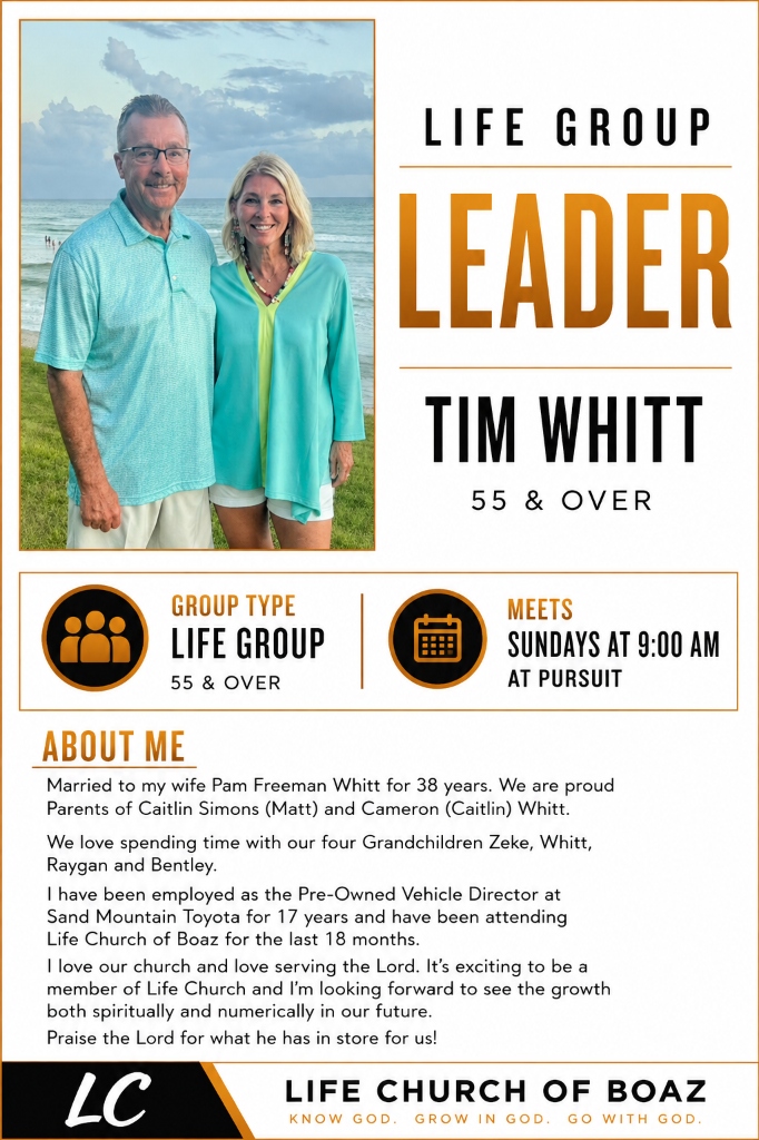 Tim Whitt - 55 & OVER